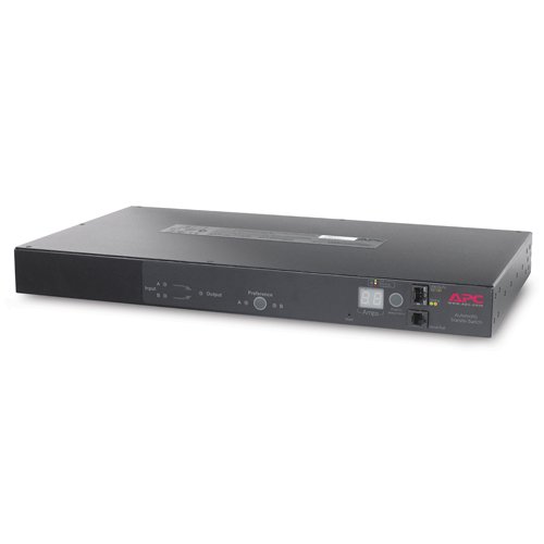 APC Rack Automatic Transfer Switch ( ATS ) 1U 10A/230V. Input Connections: 2x EC-320 C14, Output Connections: 12x IEC 320 C13.