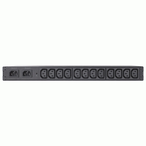 APC Rack Automatic Transfer Switch ( ATS ) 1U 10A/230V. Input Connections: 2x EC-320 C14, Output Connections: 12x IEC 320 C13.