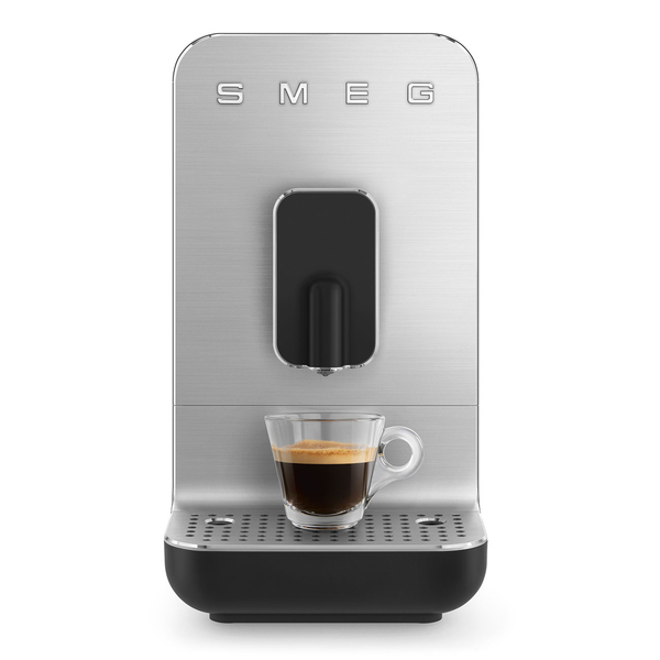 Smeg BCC11BLMEU - espresso machine, fully automatic, Black, Grey