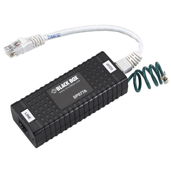 BLACK BOX  POE SURGE PROTECTOR - MODE A, 100BASE-T, 30VDC CLAMPING VOLTAGE, PULSE CURRENT 50A, RJ-45, 8-WIRE