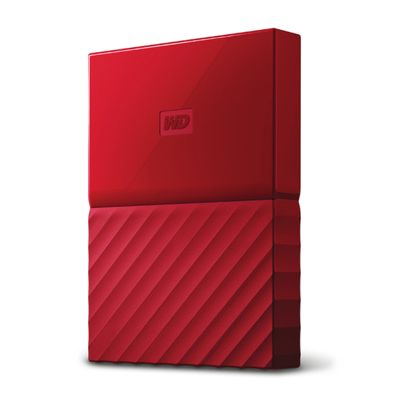 WD My Passport 3TB - External HDD, Red