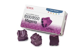 GENUINE XEROX SOLID INK 8500/8550 MAGENTA (THREE STICKS)