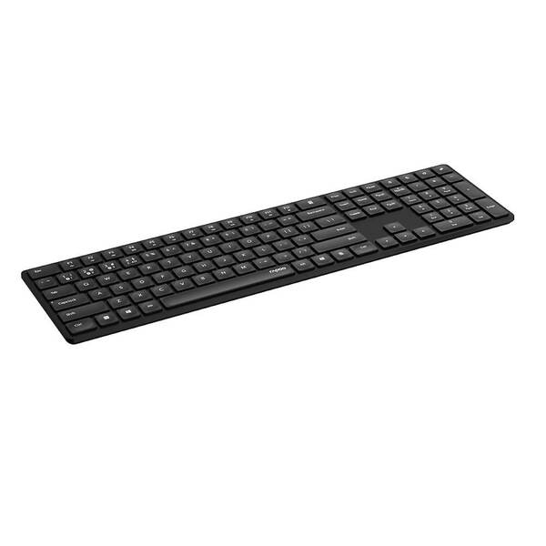 Rapoo E8020 Multi-Mode Ultra-Slim Wireless Keyboard and Mouse, Black