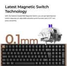 Keychron K4 HE Wireless Mechanical Gaming Keyboard, Gateron Double-rail Magnetic, Black