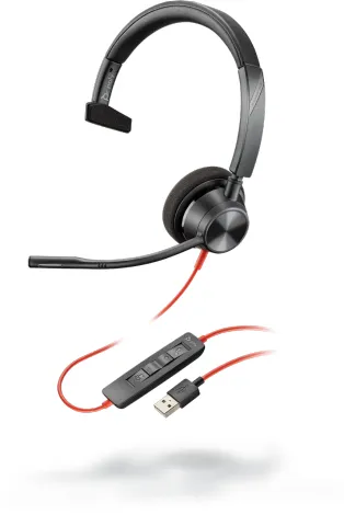 Poly Blackwire 3310 - headphones, Black
