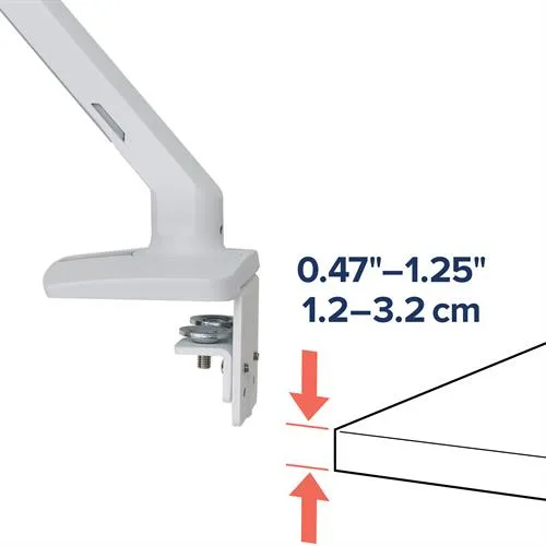 ERGOTRON MXV desk Monitor Arm white to 86.4cm 34inch Displays to 18kg load lifting 33cm tend swivel turn VESA 75x75 100x10