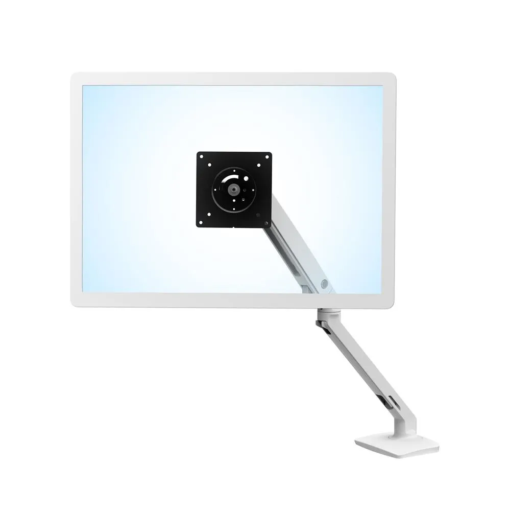 ERGOTRON MXV desk Monitor Arm white to 86.4cm 34inch Displays to 18kg load lifting 33cm tend swivel turn VESA 75x75 100x10