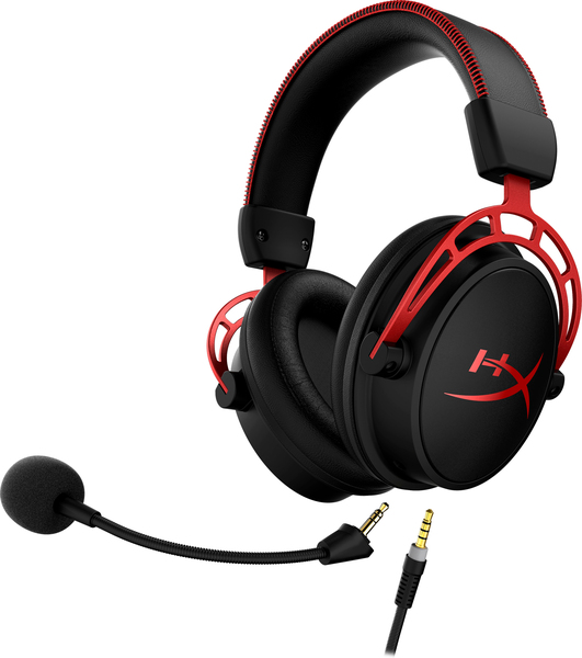 HyperX Cloud Alpha - gaming headset, Svart/Röd