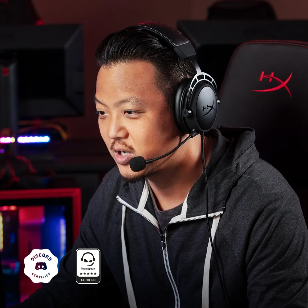 HyperX Cloud Alpha -pelikuulokkeet, Musta/Punainen
