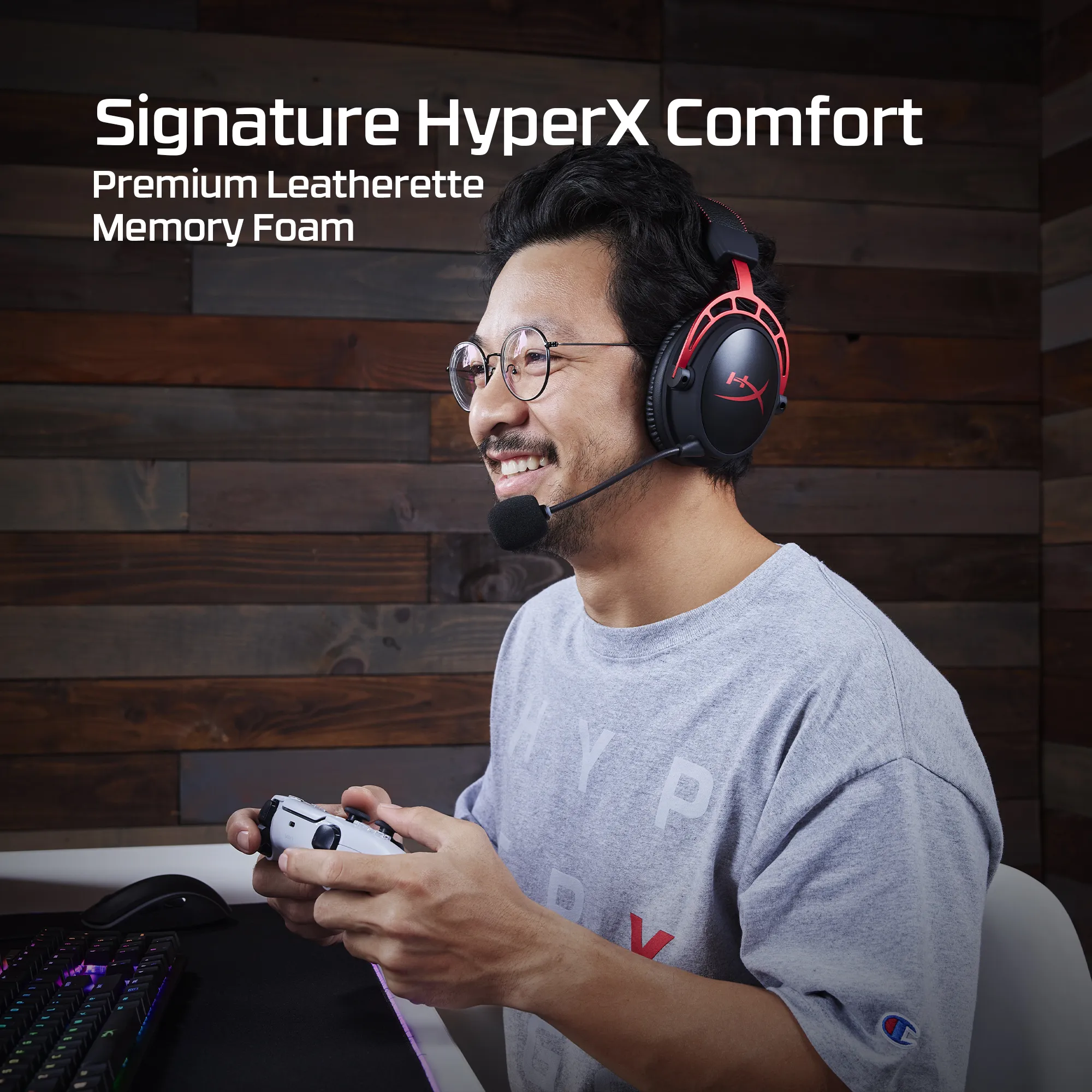 HyperX Cloud Alpha -pelikuulokkeet, Musta/Punainen