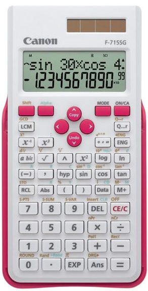 CANON F-715SG WHITE & MAGENTA EXP DBL Calculator