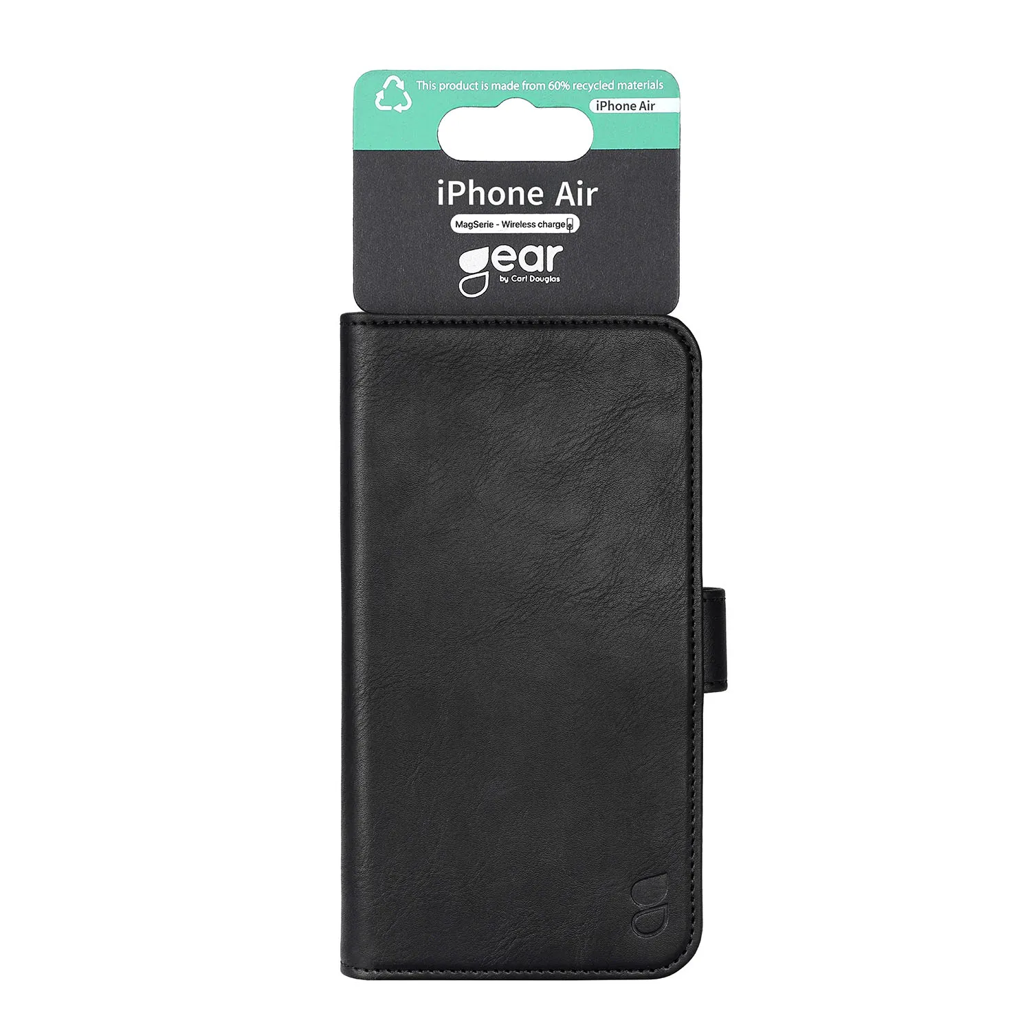GEAR Leather Case MagSafe Wallet Case for iPhone Air, Black