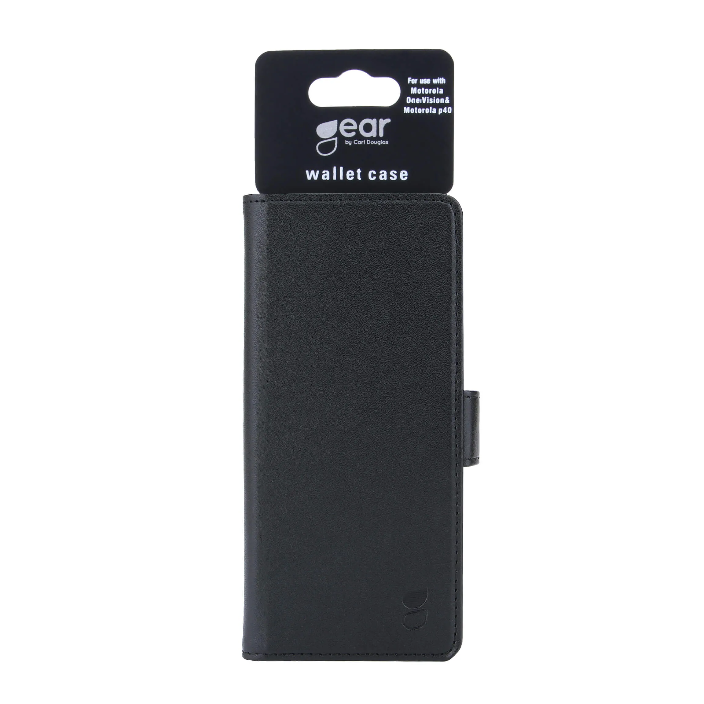 GEAR Wallet, Moto One Vision - Wallet Case, Black