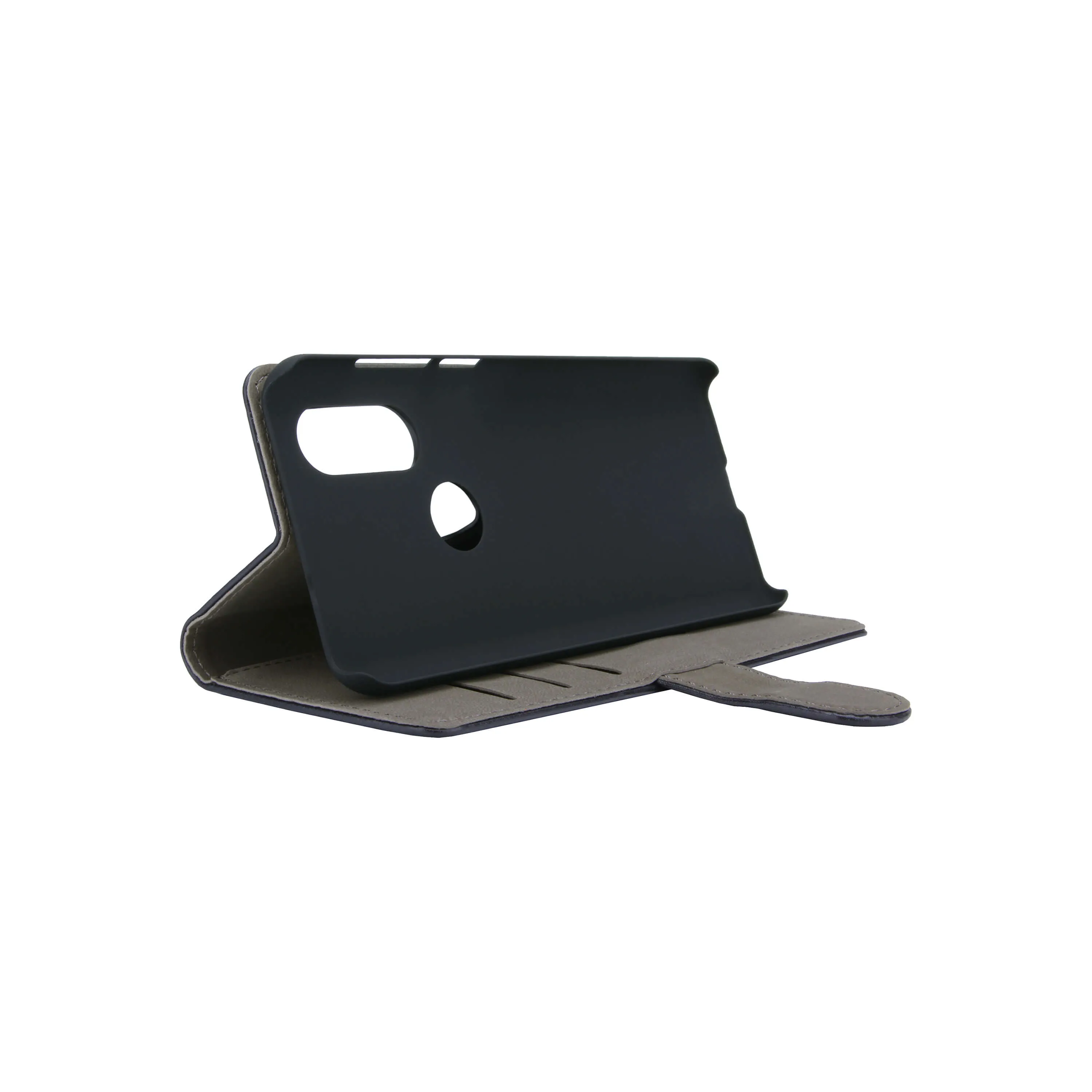 GEAR Wallet, Moto One Vision - Wallet Case, Black