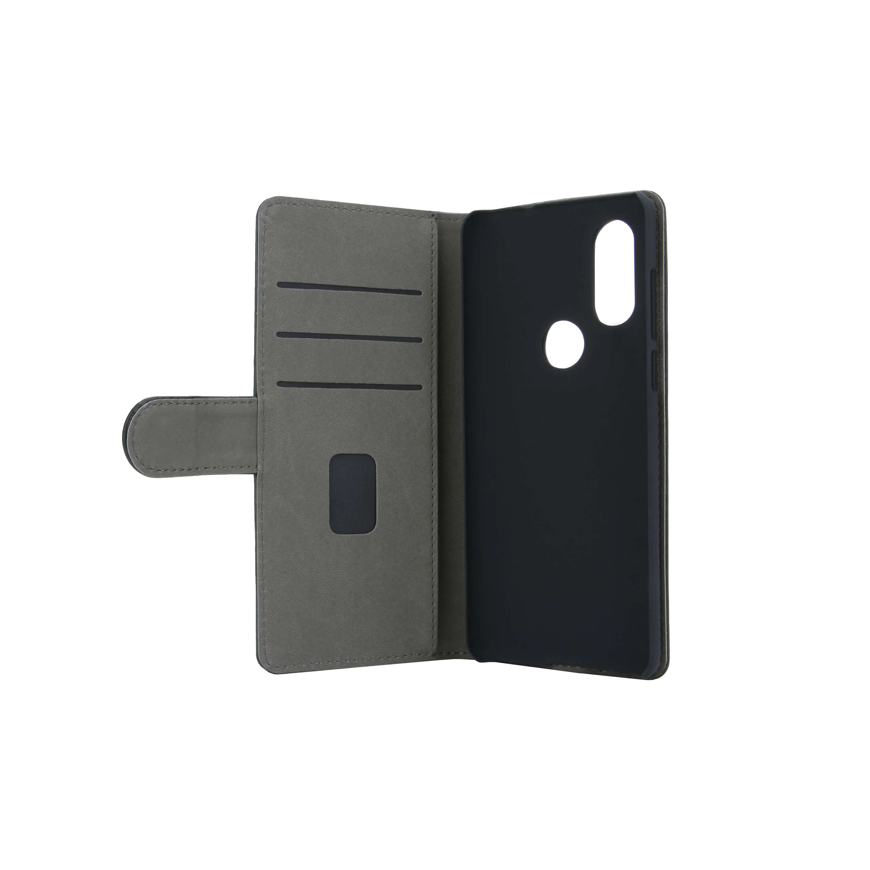 GEAR Wallet, Moto One Vision - Wallet Case, Black