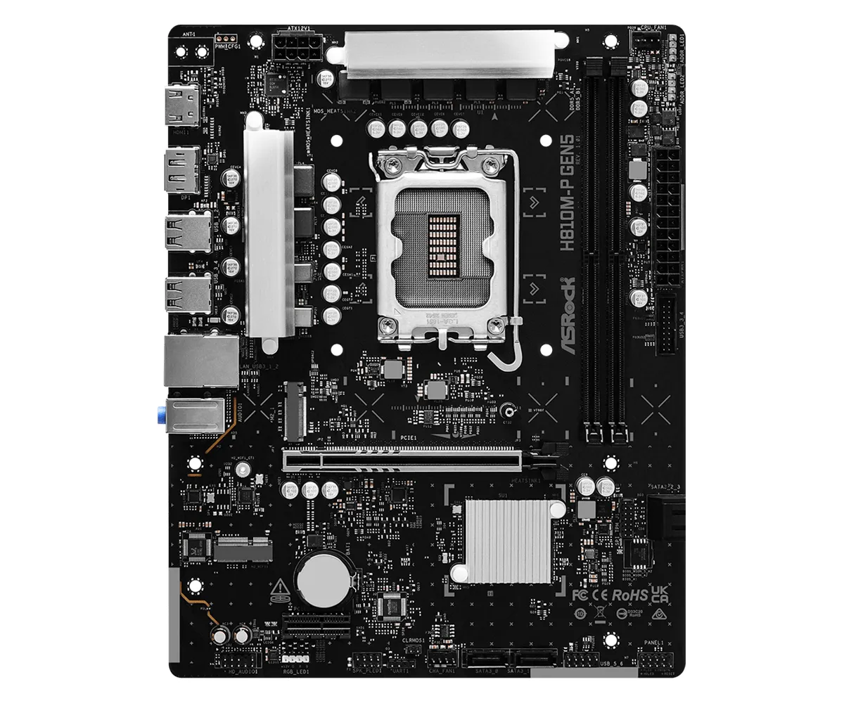 ASRock H810M-X Gen5 DDR5 LGA1851 mATX Motherboard