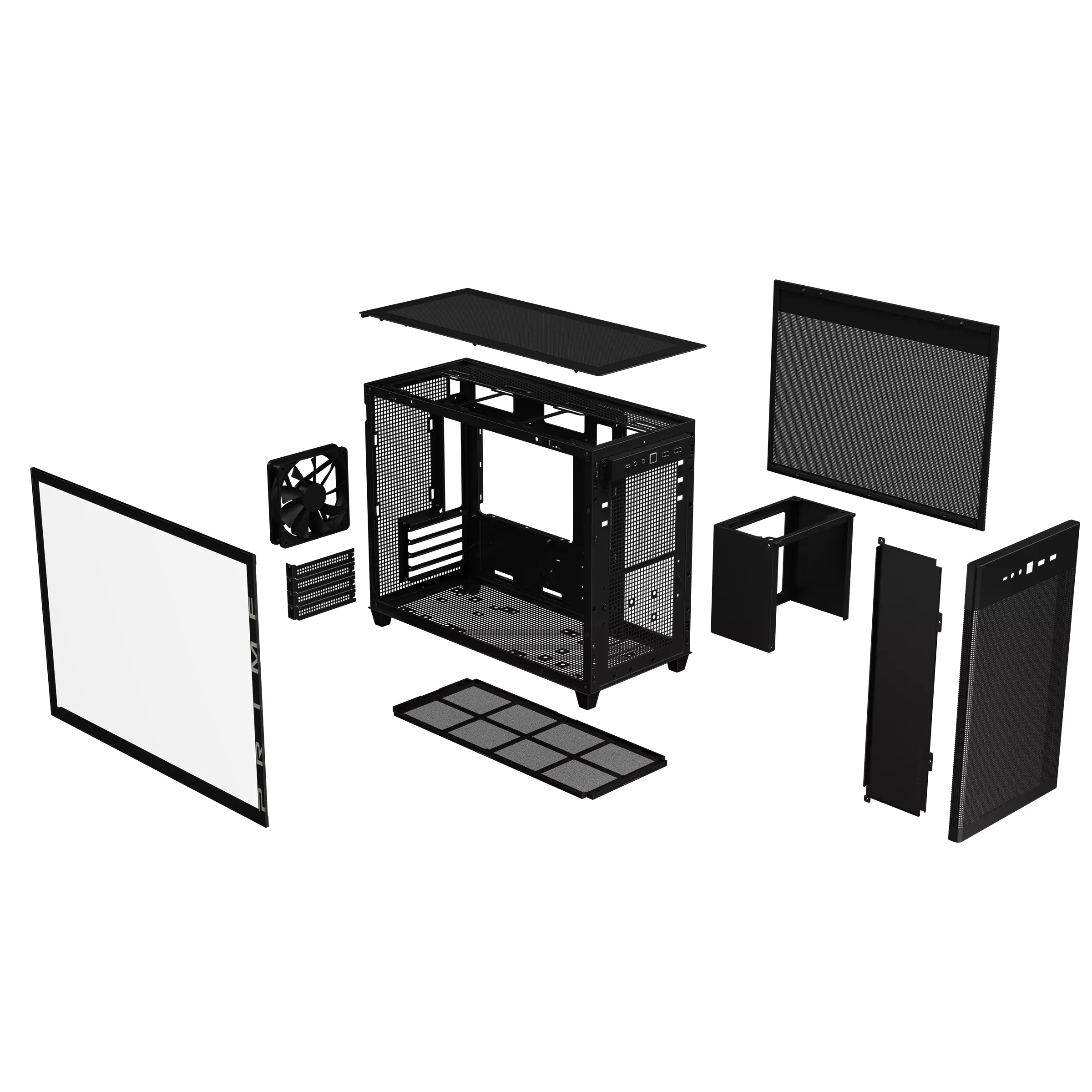 ASUS Prime AP201 Mini-Tower Case with window, Black