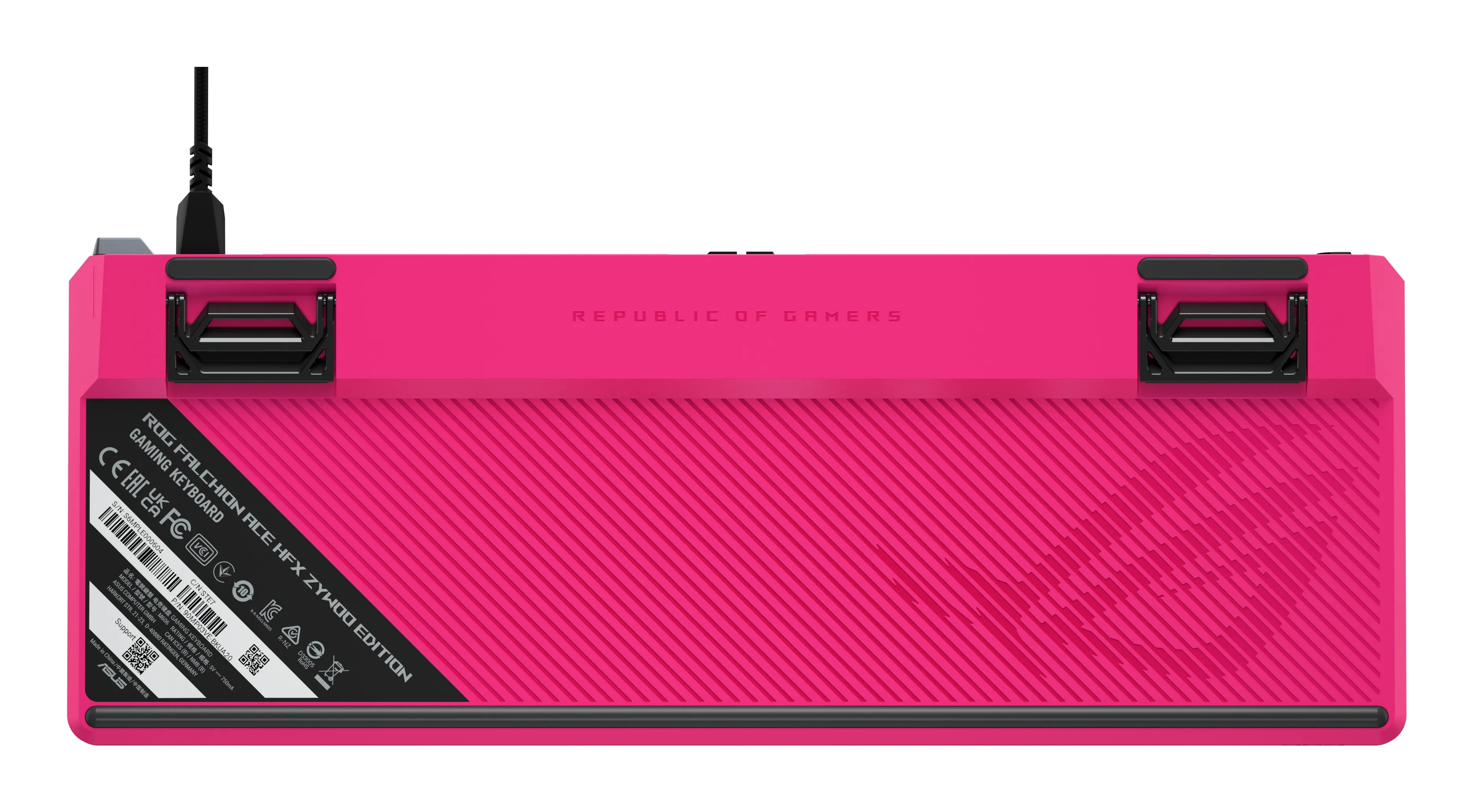 ASUS ROG Falchion Ace HFX ZywOo Edition 65% Mechanical Gaming Keyboard, ROG HFX Magnetic, Black