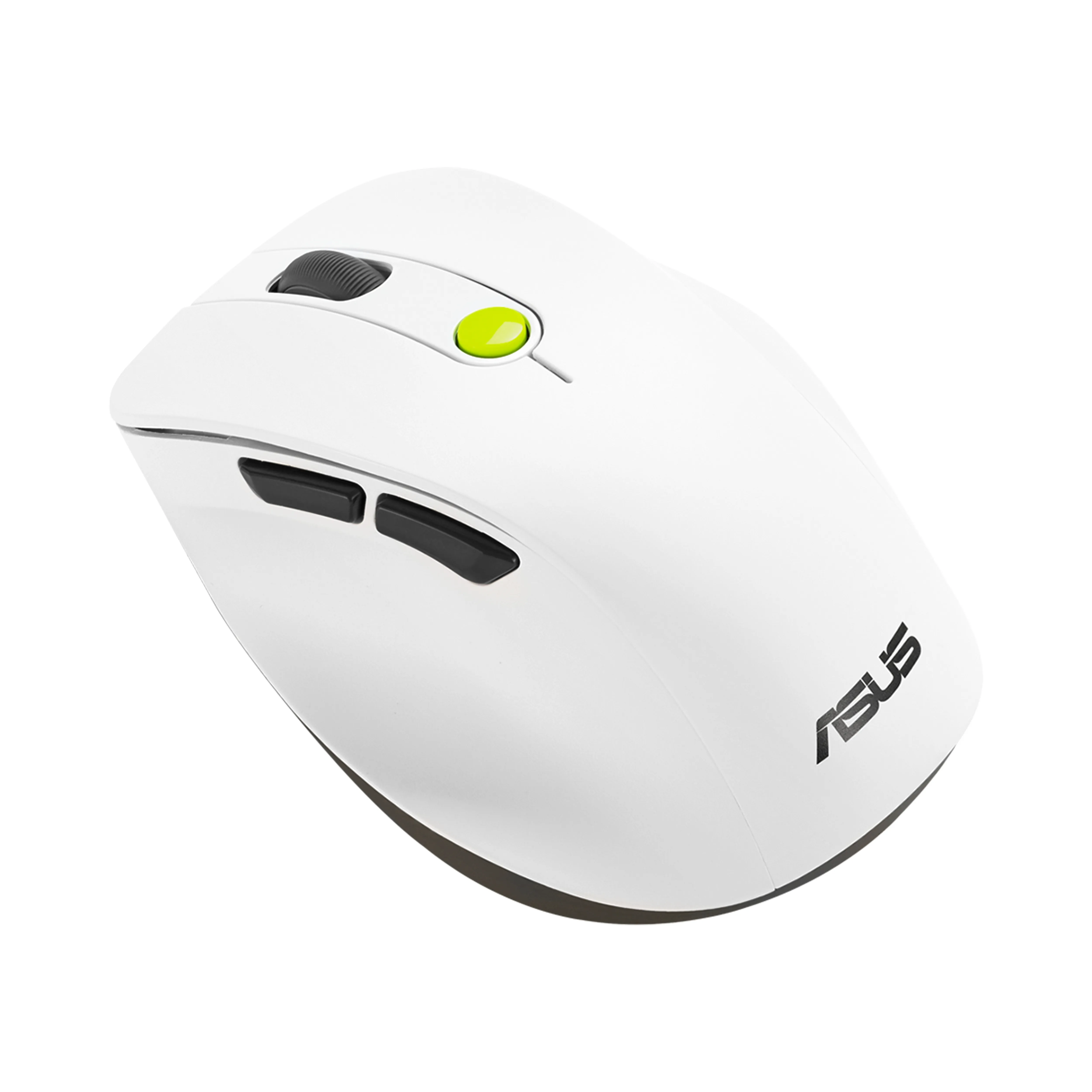 ASUS MD105 Wireless Mouse, White, Green