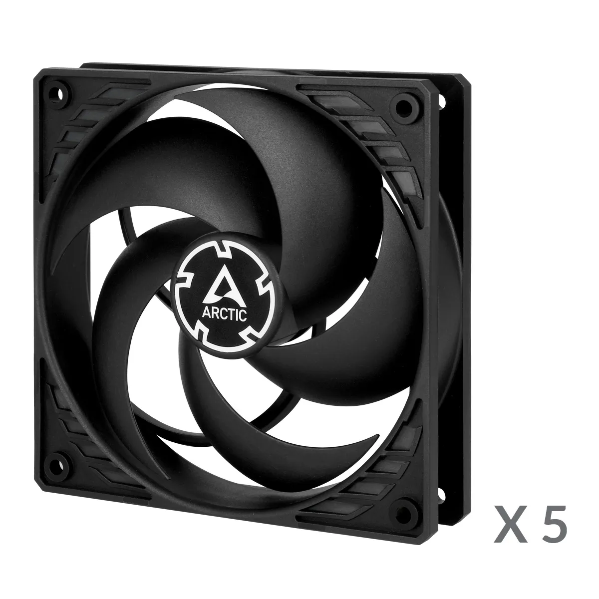 Arctic P12, 120mm, PWM -case fan, 5 pack, Black