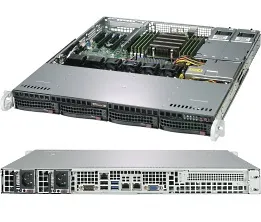 Supermicro A+ Server 1013S-MTR - Palvelin - telineasennettava - 1U - 1-tie - RAM 0 GB - SATA - pikavaihto 3.5" - ei kiintolevy&auml; - AST2500 - GigE - ei KJ - monit