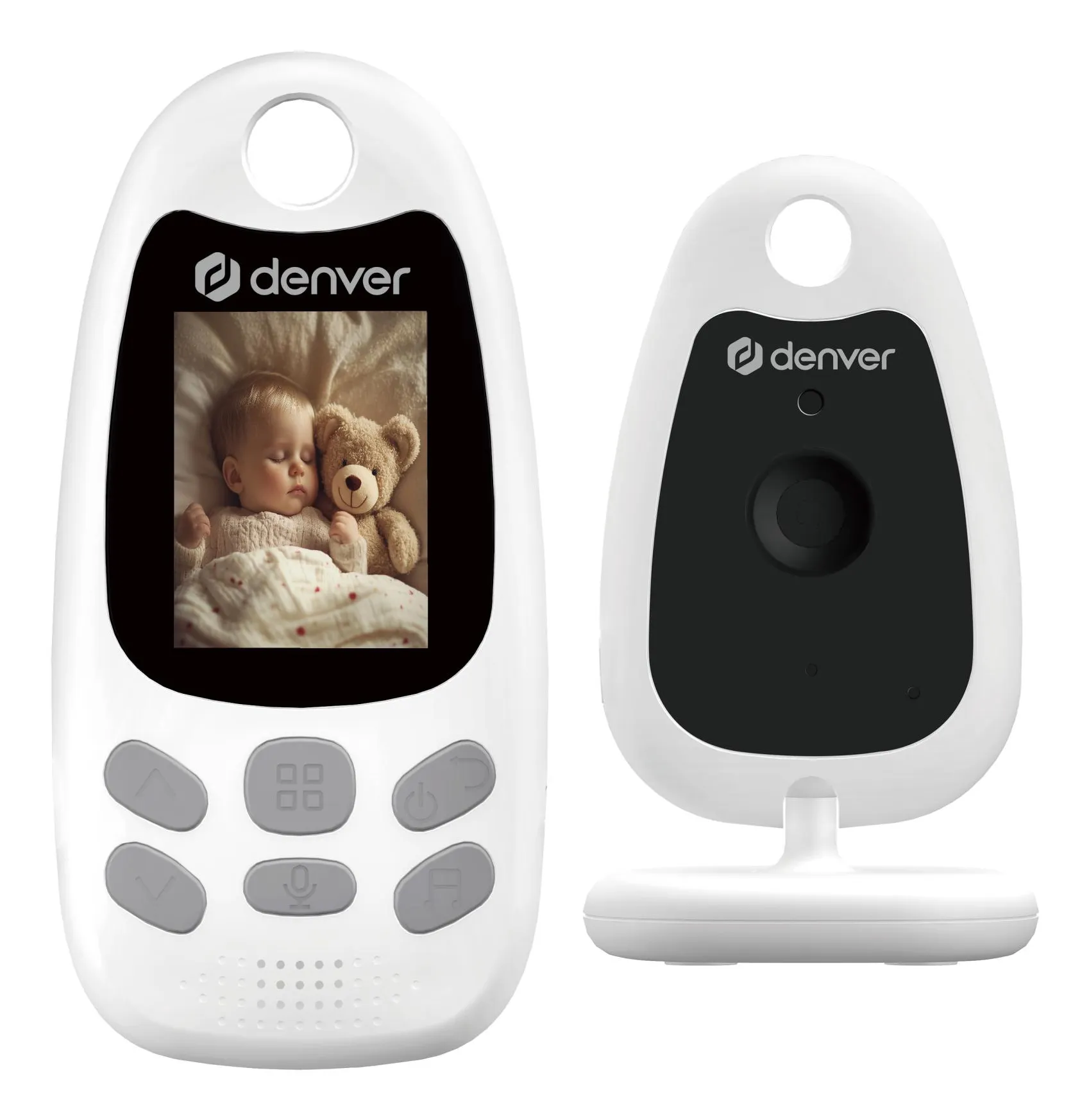 Denver BC-250 Baby Monitor with Camera, White