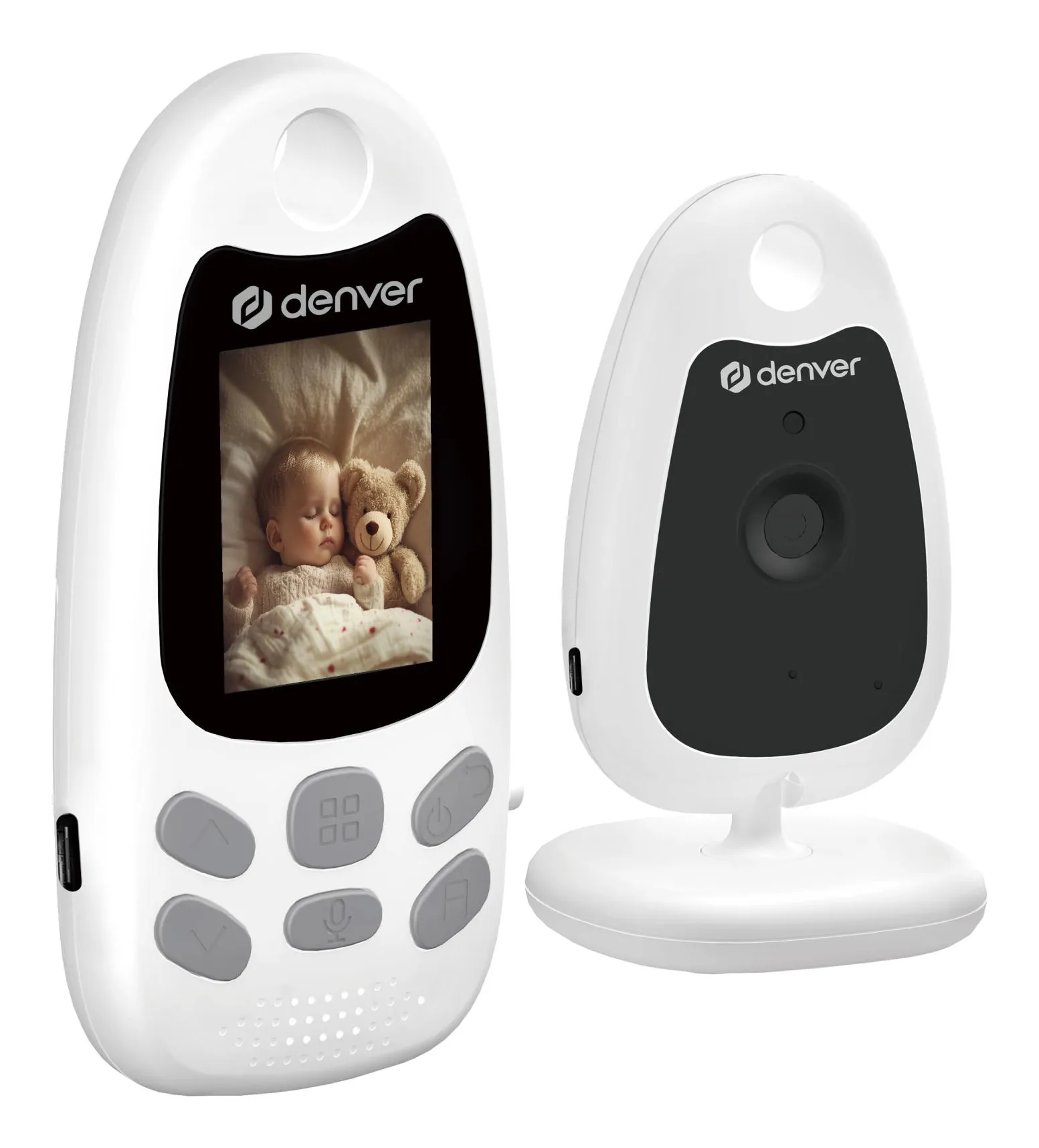 Denver BC-250 Baby Monitor with Camera, White