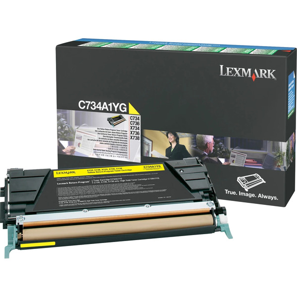Lexmark C734A1YG High Yield Toner cartridge, Yellow