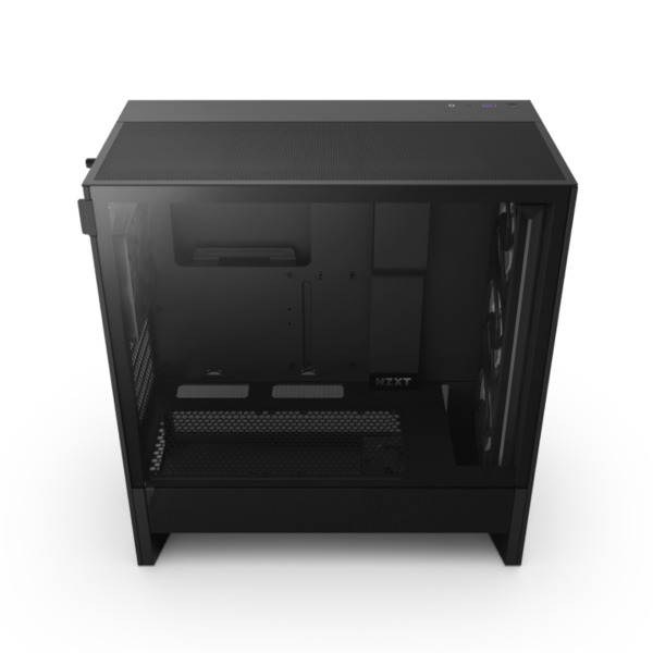 NZXT H5 Flow RGB (2024) midi-tower chassi med f&ouml;nster, svart