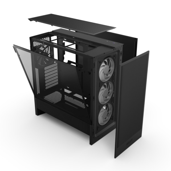 (Bargains) NZXT H5 Flow RGB (2024) Midi-Tower Case with window, Black