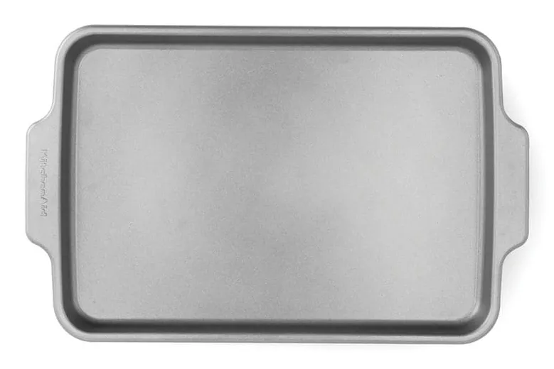 KITCHENAID rektangul&auml;r bakpl&aring;t 330 x 225 mm silver