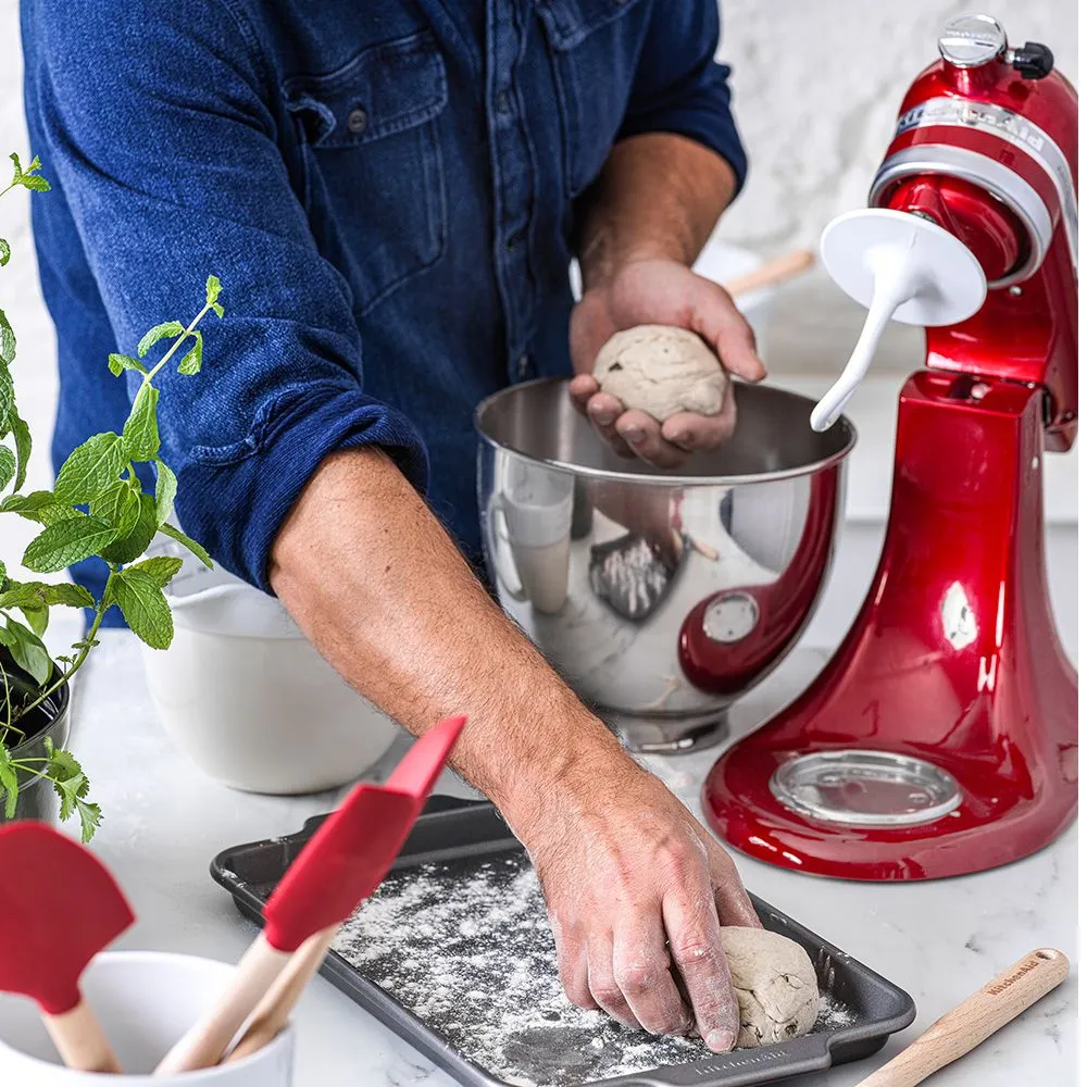 KITCHENAID rektangul&auml;r bakpl&aring;t 330 x 225 mm silver
