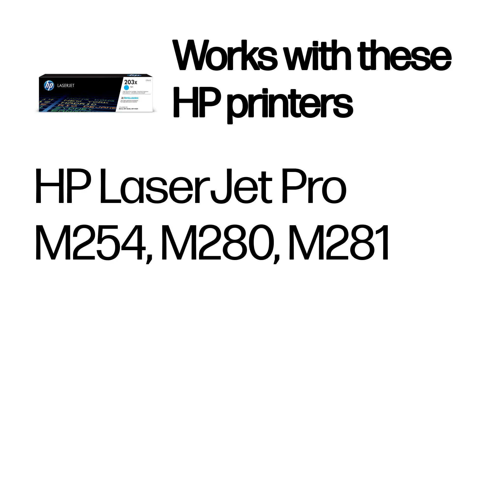 HP 203X CF541X High Yield toner cartridge, Cyan