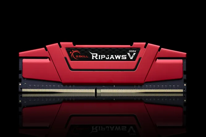G.Skill Ripjaws V 16 Gt (2 x 8 Gt) DDR4 2666 MHz, CL15 -muisti, Punainen