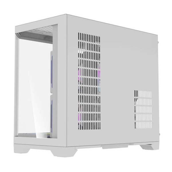 DARKFLASH FT418 Mini-Tower Case with window and RGB lighting, White