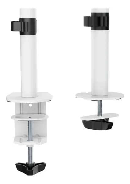 Deltaco Gaming White Line WA86 Dual -n&auml;ytt&ouml;varsi, valkoinen, 13&quot;-32&quot;, 2x8Kg