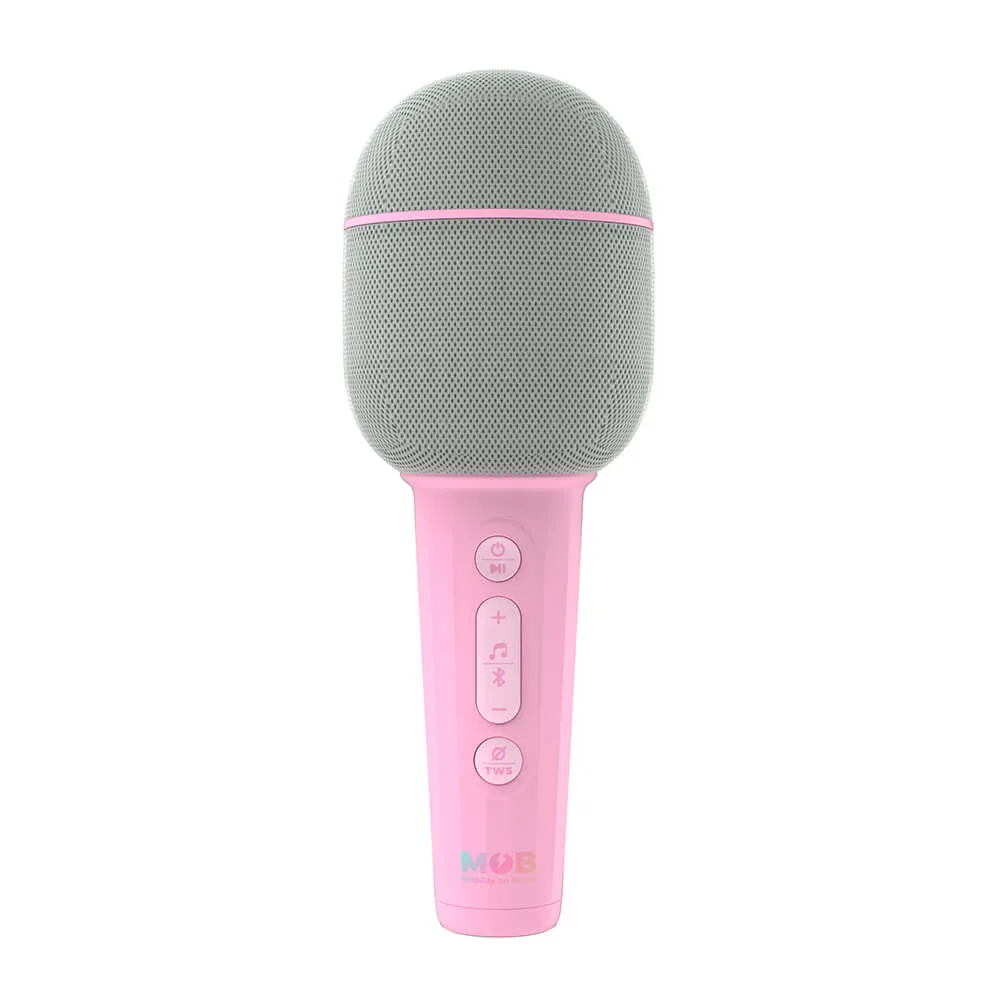 MOB Karaoke MIC Groovy Marshmallow - microphone with speaker, Pink