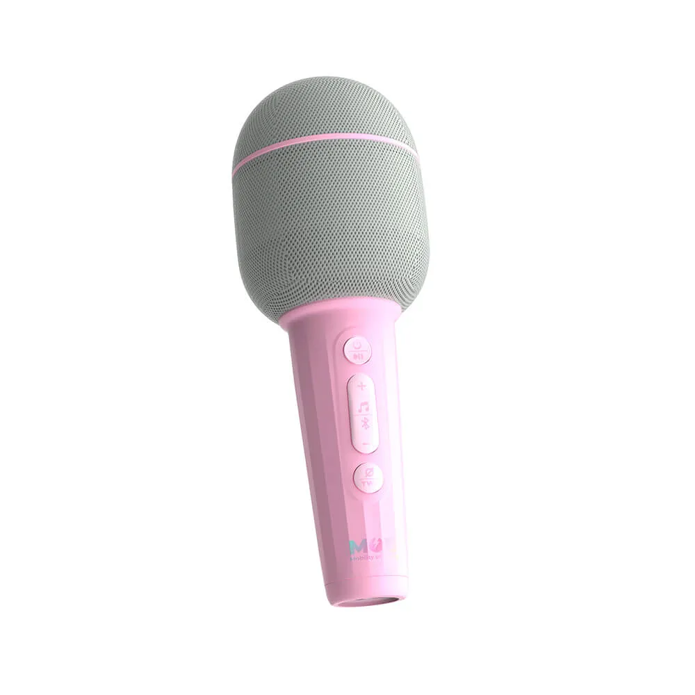 MOB Karaoke MIC Groovy Marshmallow - microphone with speaker, Pink