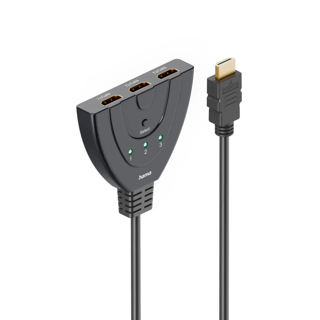 Hama HA-00205101 - HDMI-kaapeli / -adapteri, Musta