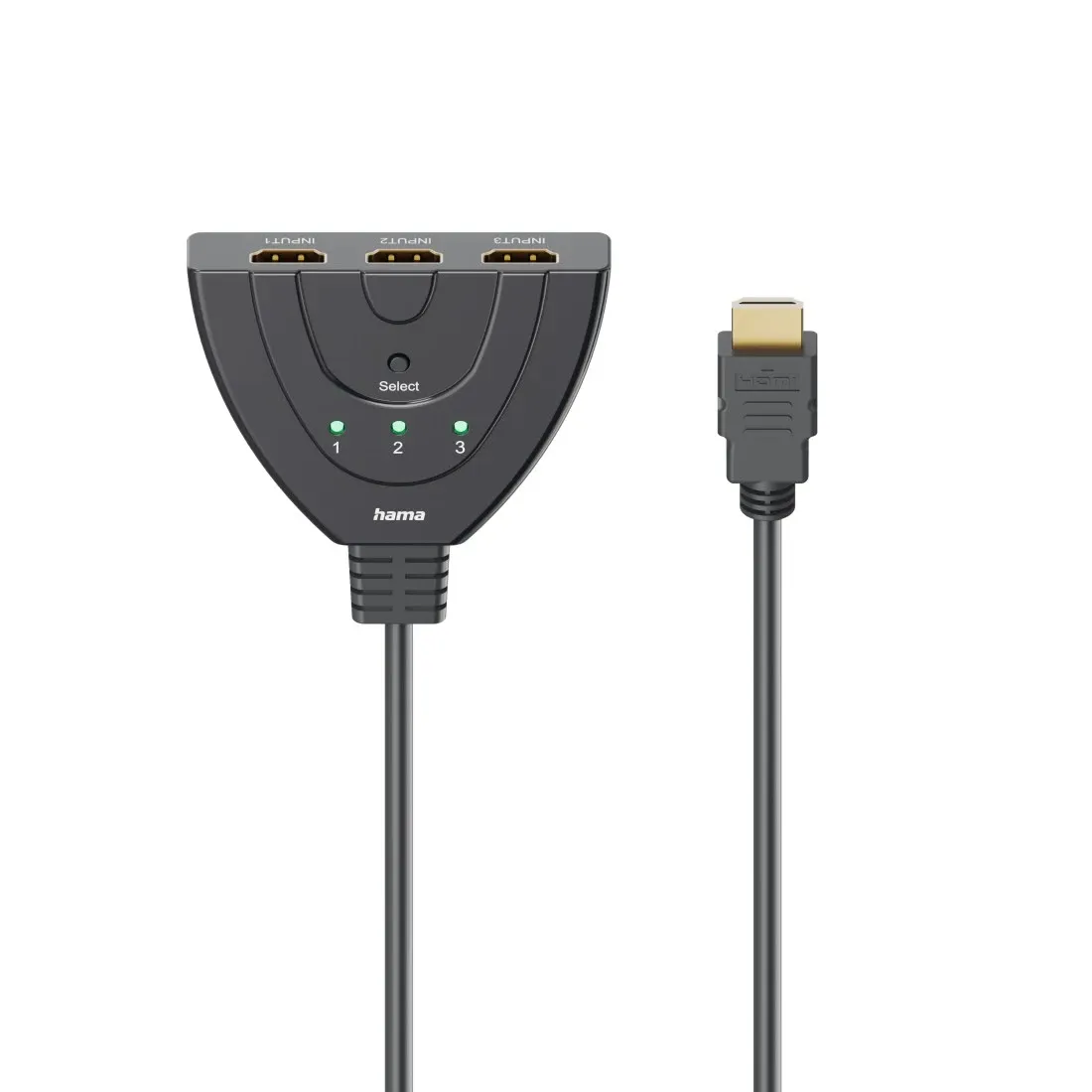 Hama HA-00205101 - HDMI-kaapeli / -adapteri, Musta