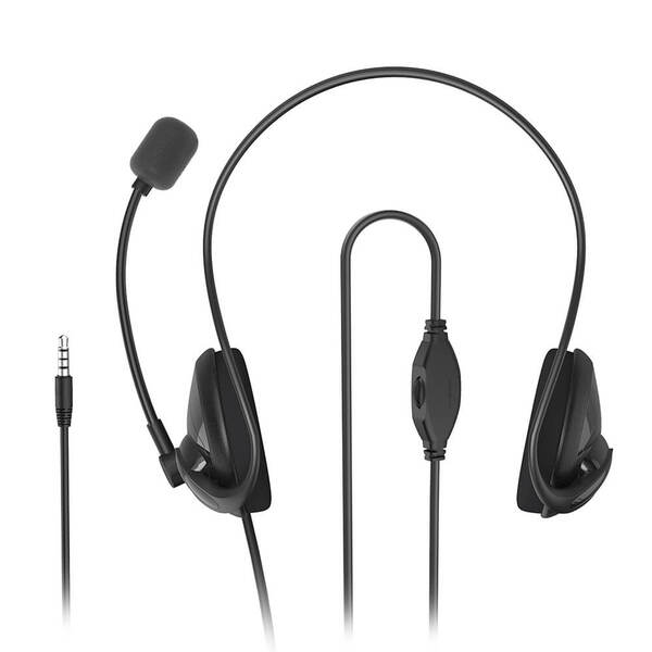 Hama NHS-P100 V2 PC Office Stereo - headset, svart
