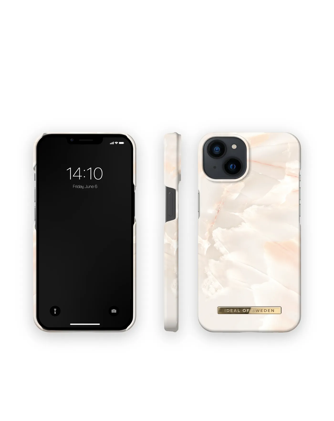 iDeal of Sweden Fashion Case, iPhone 14 - Case, Rose Pearl Marble