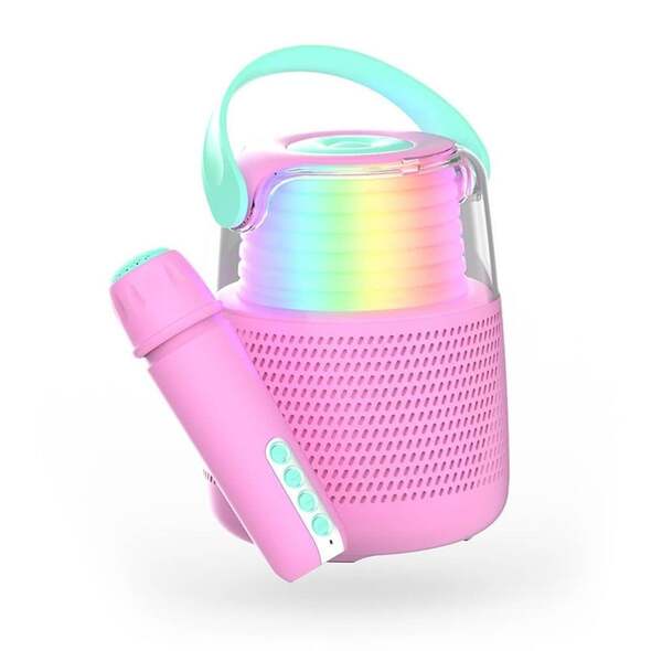 MOB KS-80 Speaker Karaoke Kit, Pinkki