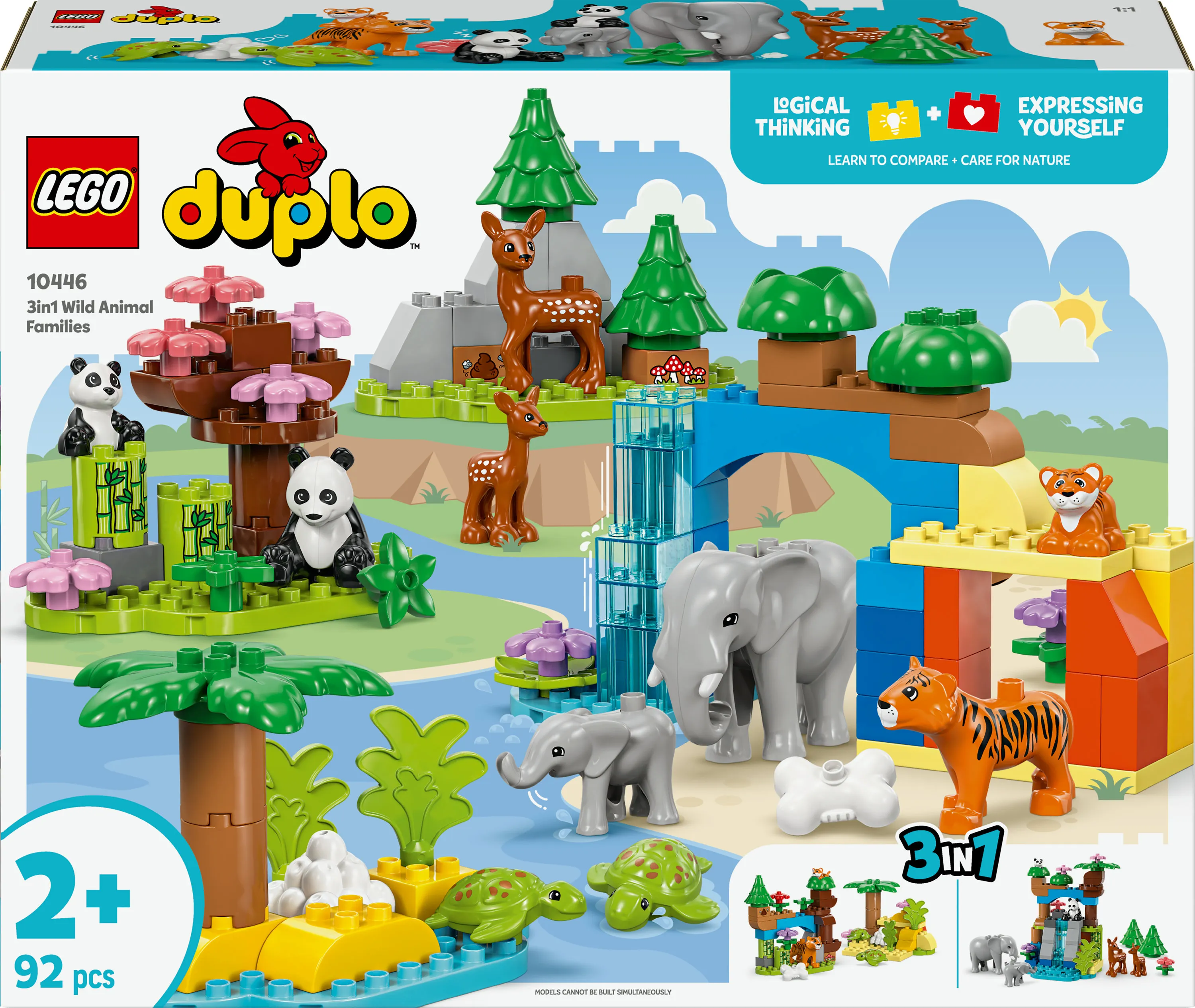 LEGO DUPLO Town 3-in-1 luonnonel&auml;inperheet 10446