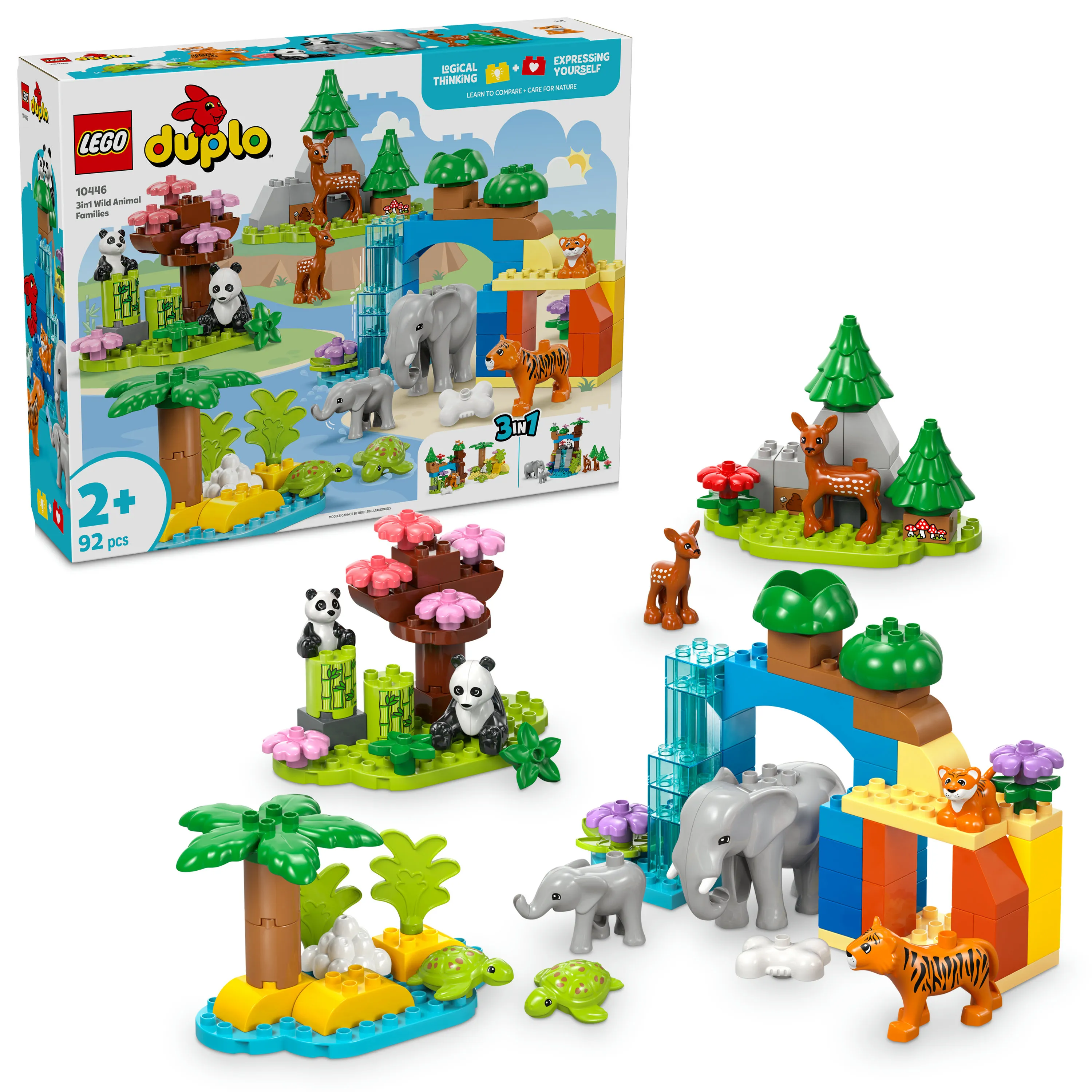 LEGO DUPLO Town 3-in-1 luonnonel&auml;inperheet 10446
