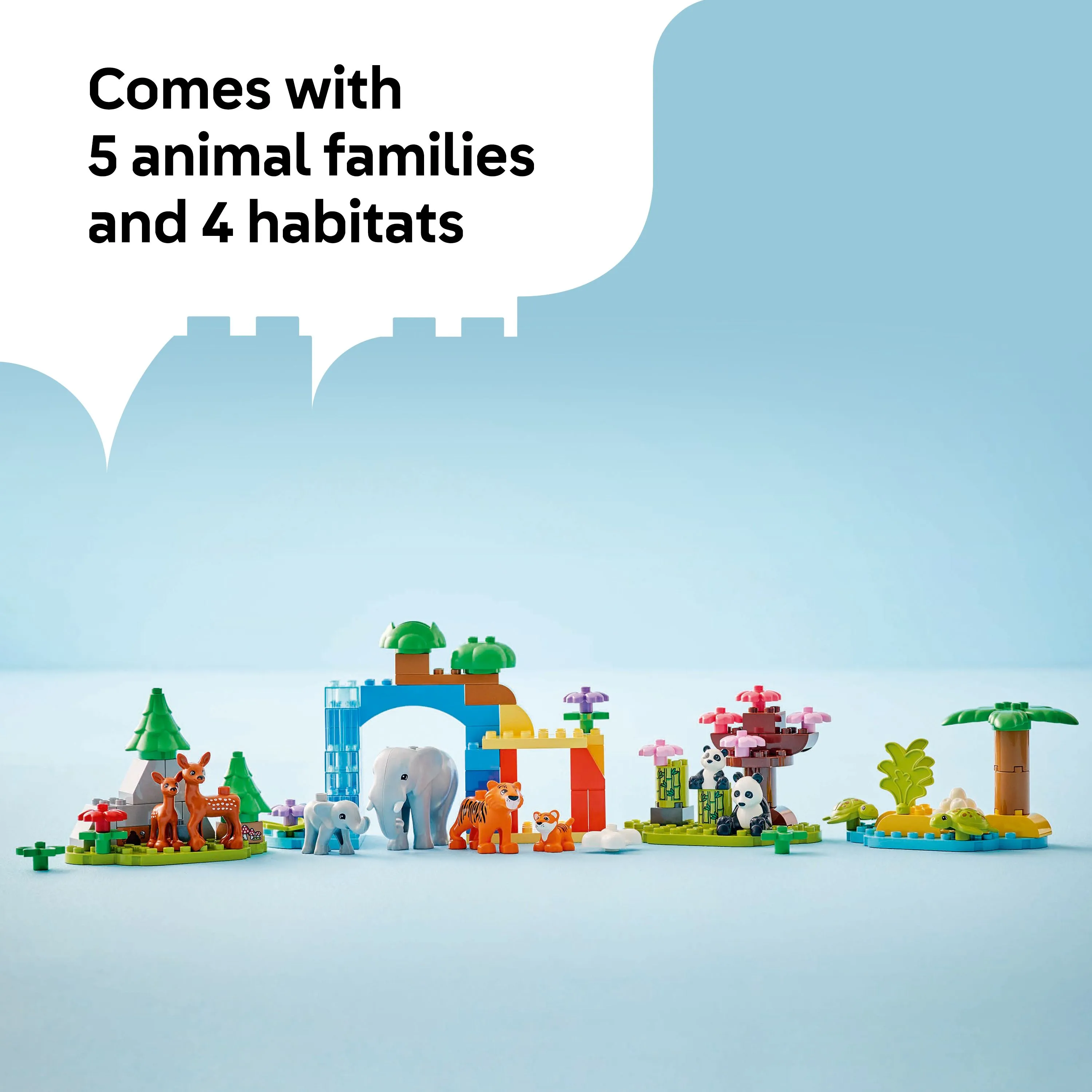 LEGO DUPLO Town 3-in-1 luonnonel&auml;inperheet 10446