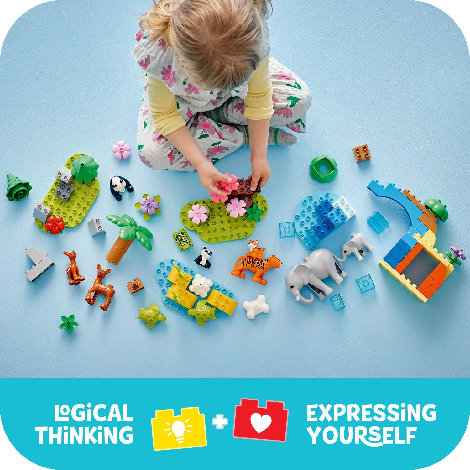 LEGO DUPLO Town 3-in-1 luonnonel&auml;inperheet 10446