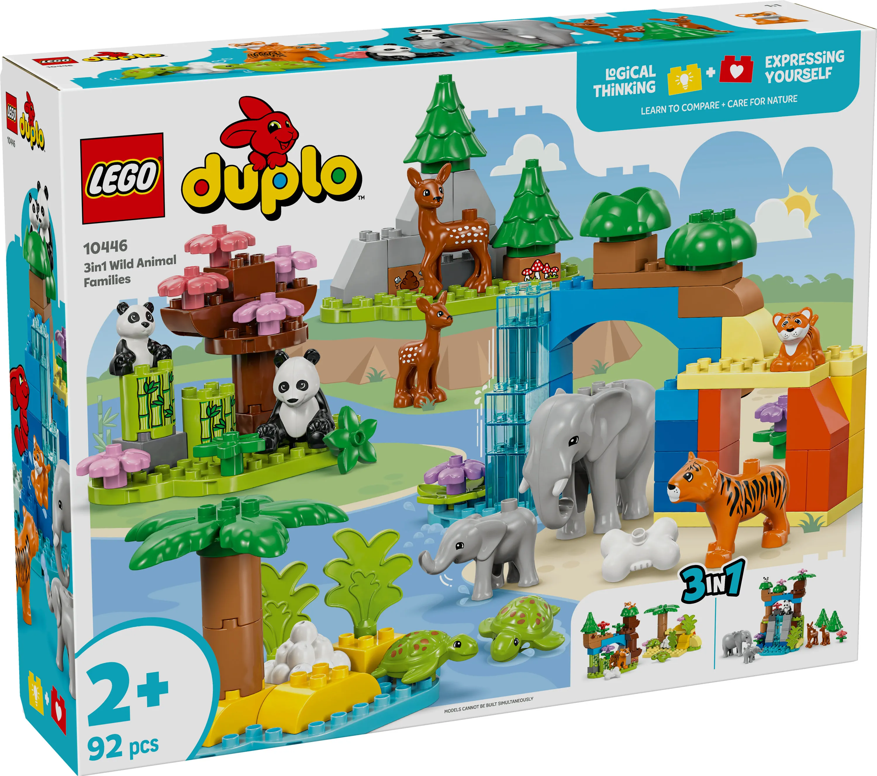 LEGO DUPLO Town 3-in-1 luonnonel&auml;inperheet 10446