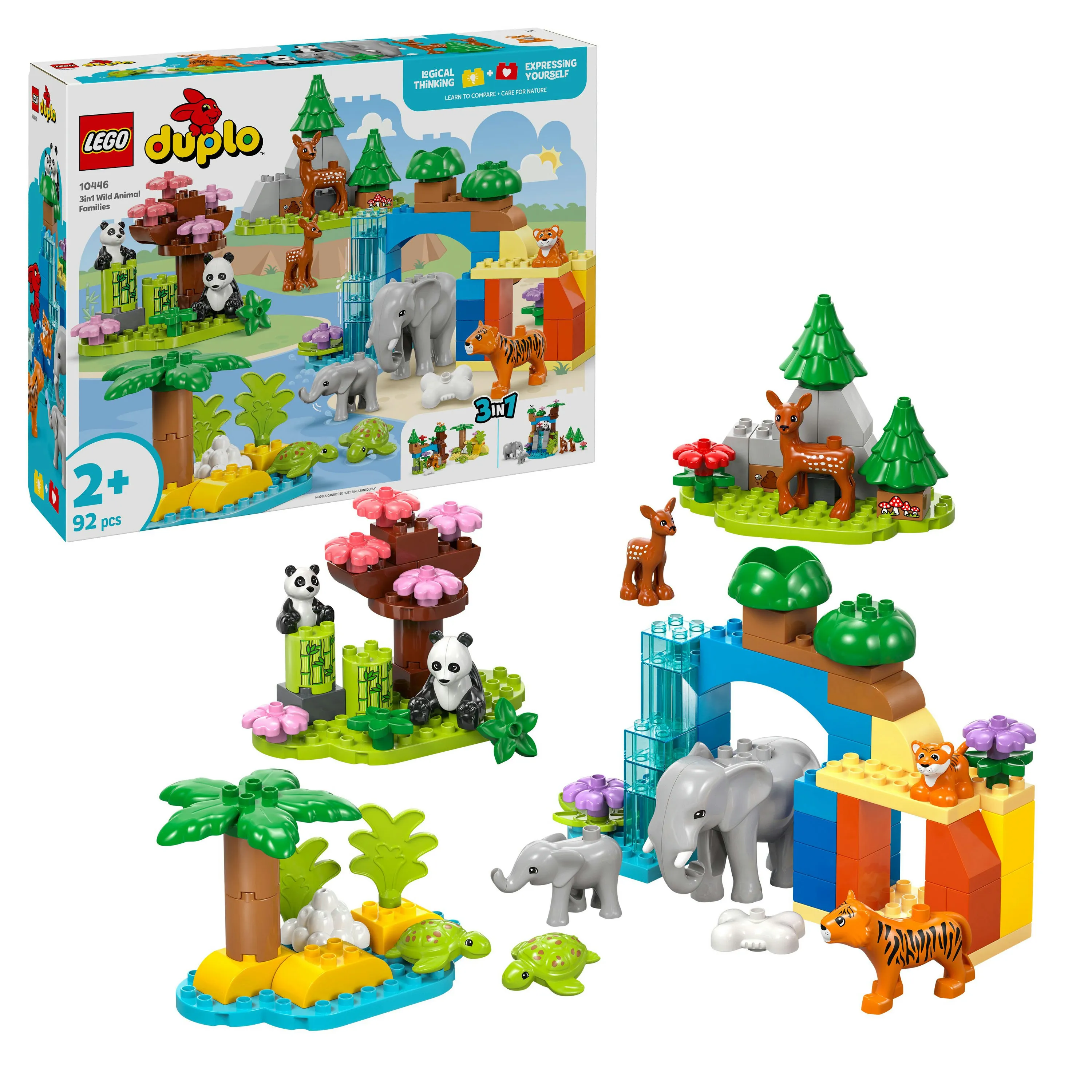 LEGO DUPLO Town 3-in-1 luonnonel&auml;inperheet 10446