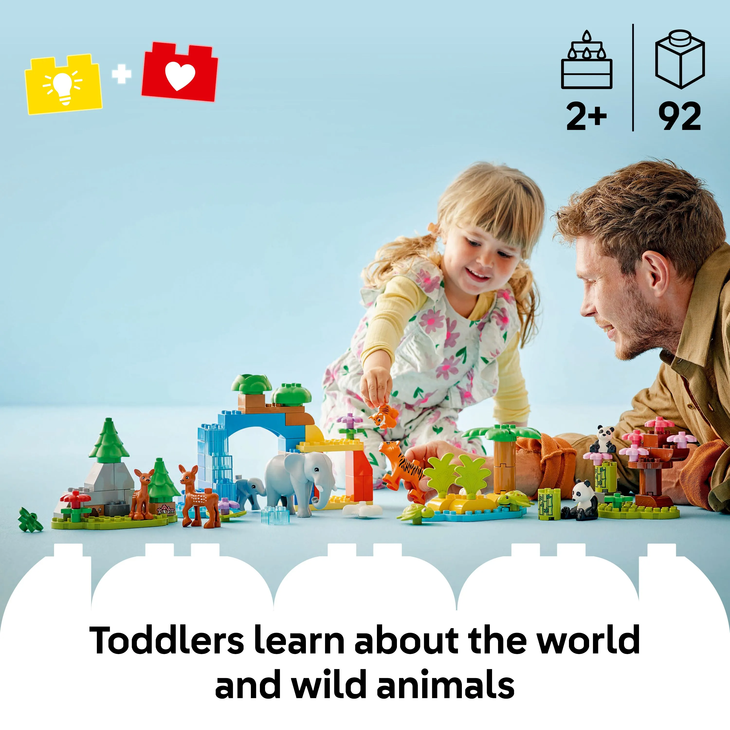 LEGO DUPLO Town 3-in-1 luonnonel&auml;inperheet 10446